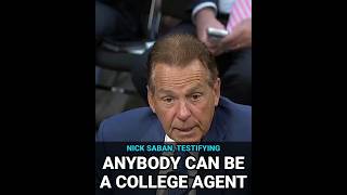 Nick Saban Says College Players Pay Agents 20%