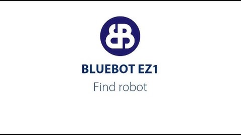 Bluebot app - find your Bluebot EZ1