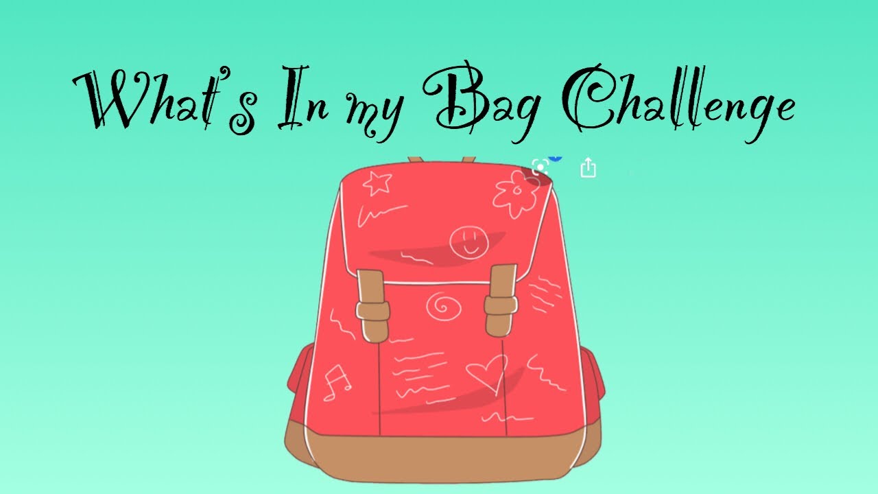 What’s in my bag challenge YouTube