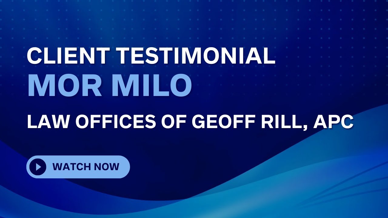 Law Offices of Geoff Rill, APC - Mor Milo - YouTube