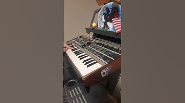 The alarm sound effect from "Pokémon: The First Movie" on my Korg MicroKorg synthesizer