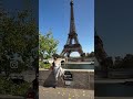 ☀️✨ Sunshine & Paris vibes under the iconic Eiffel Tower 💛🇫🇷#traveldiaries #bhavnaskitchen