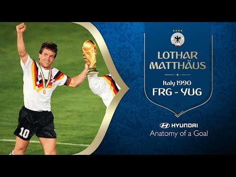 Lothar Matthaus Goal | Germany FR v Yugoslavia | 1990 FIFA World Cup