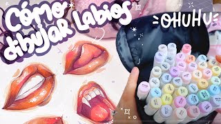 COMO PINTAR LABIOS CON PLUMONES ♡ ft. OHUHU by Catalina Novelli Ilustracion 4,982 views 6 days ago 15 minutes