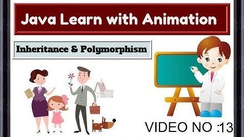 Java Tutorial For Beginners 13-inheritance and polymorphism with animation video