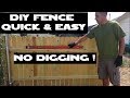 DIY Menards premade fence panels ON a BUDGET