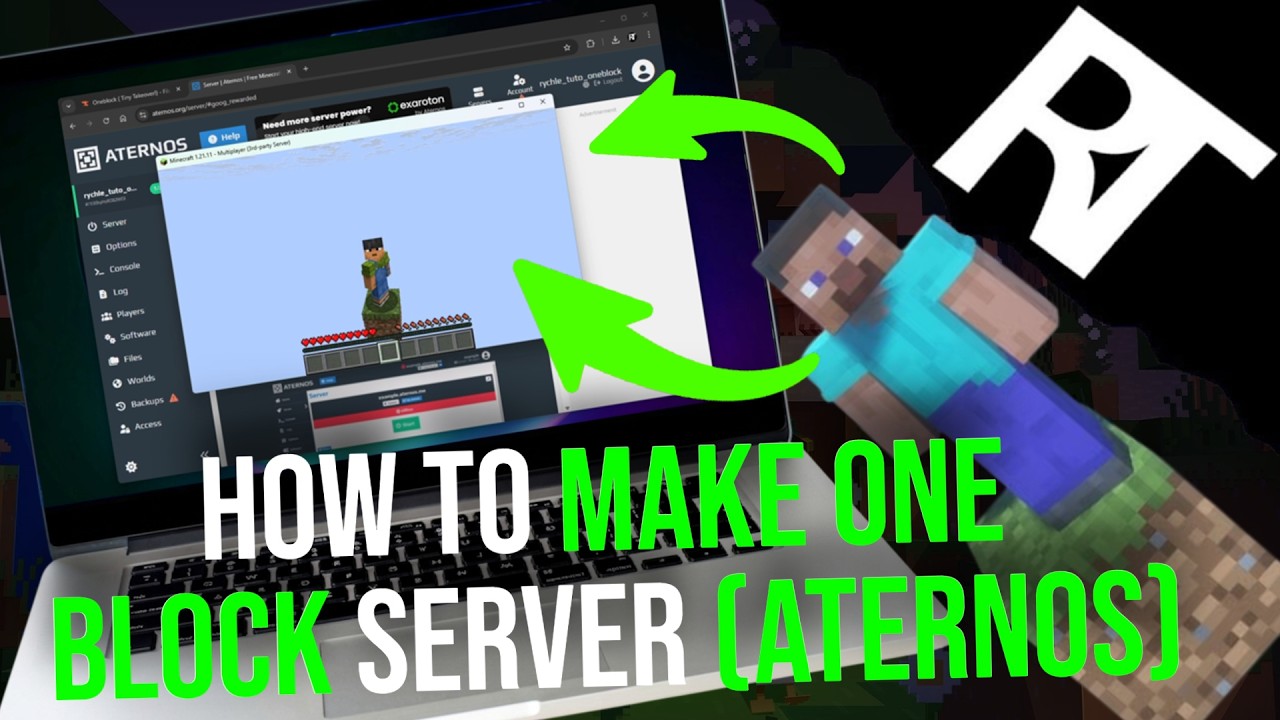 How to Make ONE BLOCK Server in Aternos (2026) - YouTube