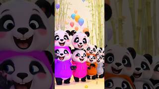 10 Little Pandas Song 🐼🎵 #countingsong #nurseryrhymes #kidscartoon #babysong#cutepanda #viralshorts