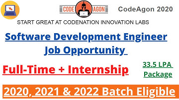 Code Nation Recruitment for all Batches 2020, 2021, 2022. Full-Time + Internship Opportunity. #Job