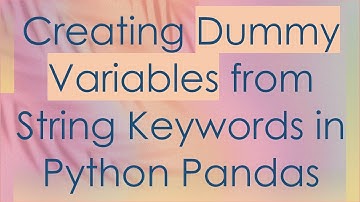 Creating Dummy Variables from String Keywords in Python Pandas