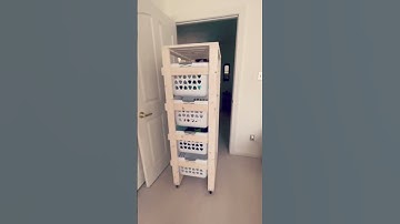 #springcleaning #laundrybasketholder #woodwork #storage #storageideas