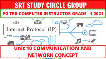 IP types of networking protocols PGTRB Computer Instructor Grade I 2021 SRT Study Circle Group