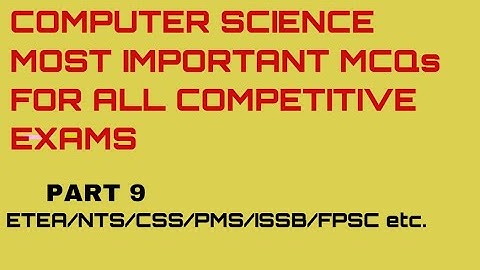 Top Computer Fundamental MCQs | ETEA NTS CSS PMSFPSC | Computer Operator | Junior Clerk MCQs PART 9