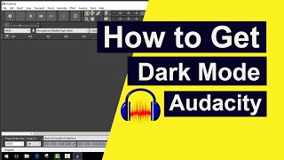 how to get dark mode in audacity - enable dark mode in audacity - audacity tutorial #shorts