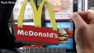 Real Life Minecraft - MCDONALD'S PRANK (Realistic Minecraft)