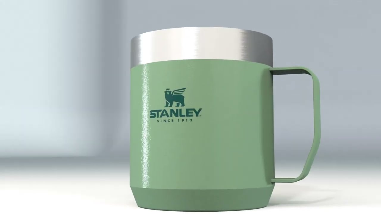 Stanley Classic Legendary Camp Mug 12oz Hammertone Silver