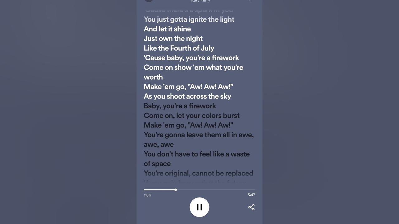 Firework - Katy Perry (Lyrics)