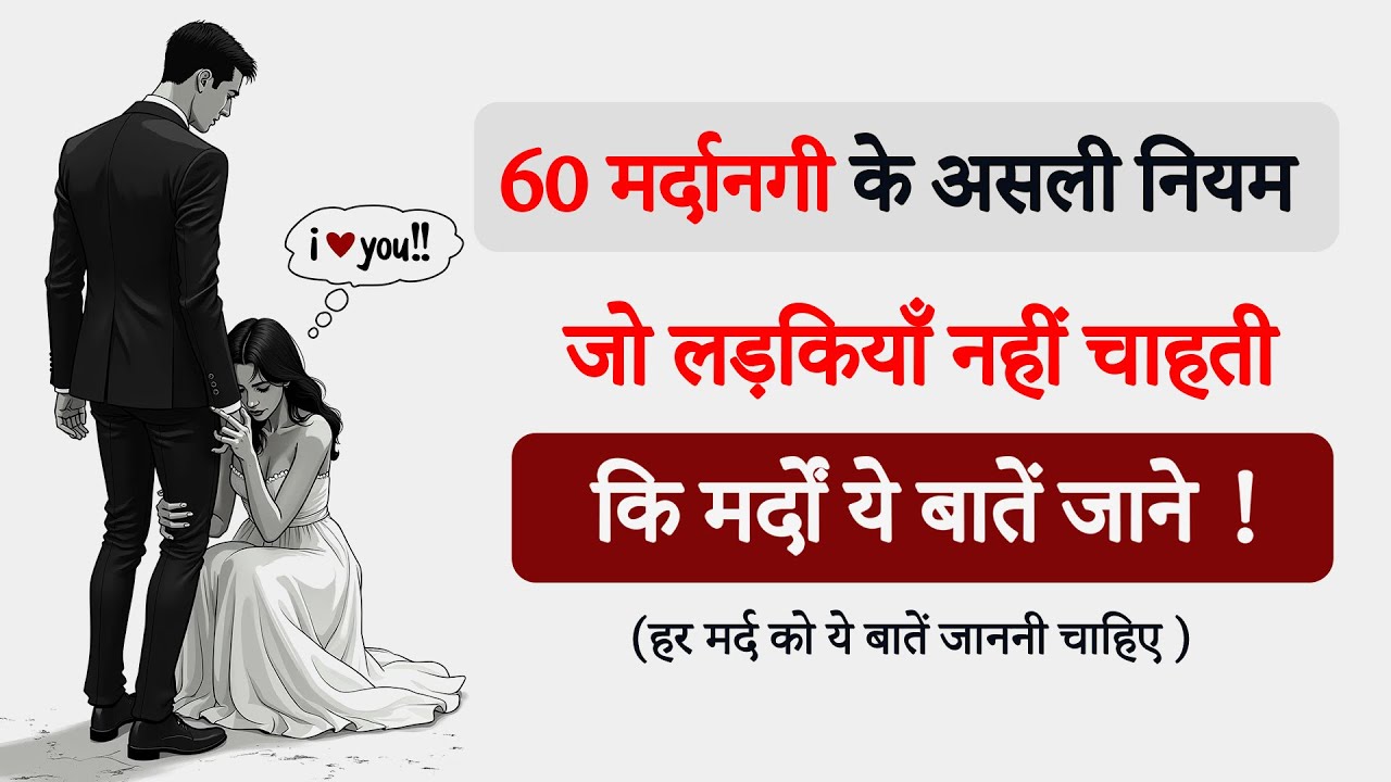 60 मर्दानगी के असली नियम | जो लड़कियाँ नहीं चाहती कि तुम जानो! | Nirbhay Masculine Code