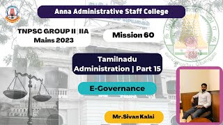 TNPSC GROUP II/IIA Mains 2023 | Admin | Part - 15 | E-Governance | Mr. Sivan Kalai screenshot 4