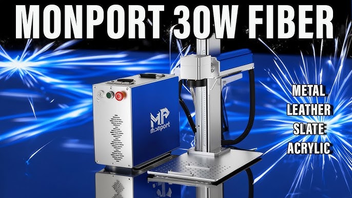 Monport 20W (4.3 x 4.3) Fiber Laser Engraver & Marking Machine with FDA  Approval