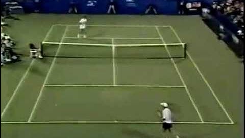 Pete Sampras great shots selection against Jim Courier (US Open 1992 SF)
