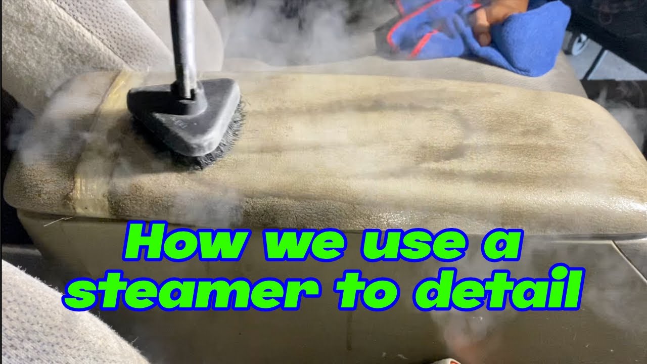 How we use a steamer for detailing VX5000 Steamer Auto Detail Guam