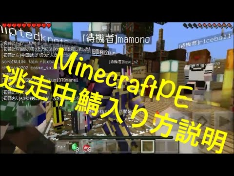 Minecraftpe 逃走中サーバーの入り方 Youtube