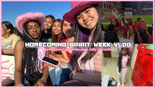 HOMECOMING SPIRIT WEEK VLOG 2022| hoco game+pep rally