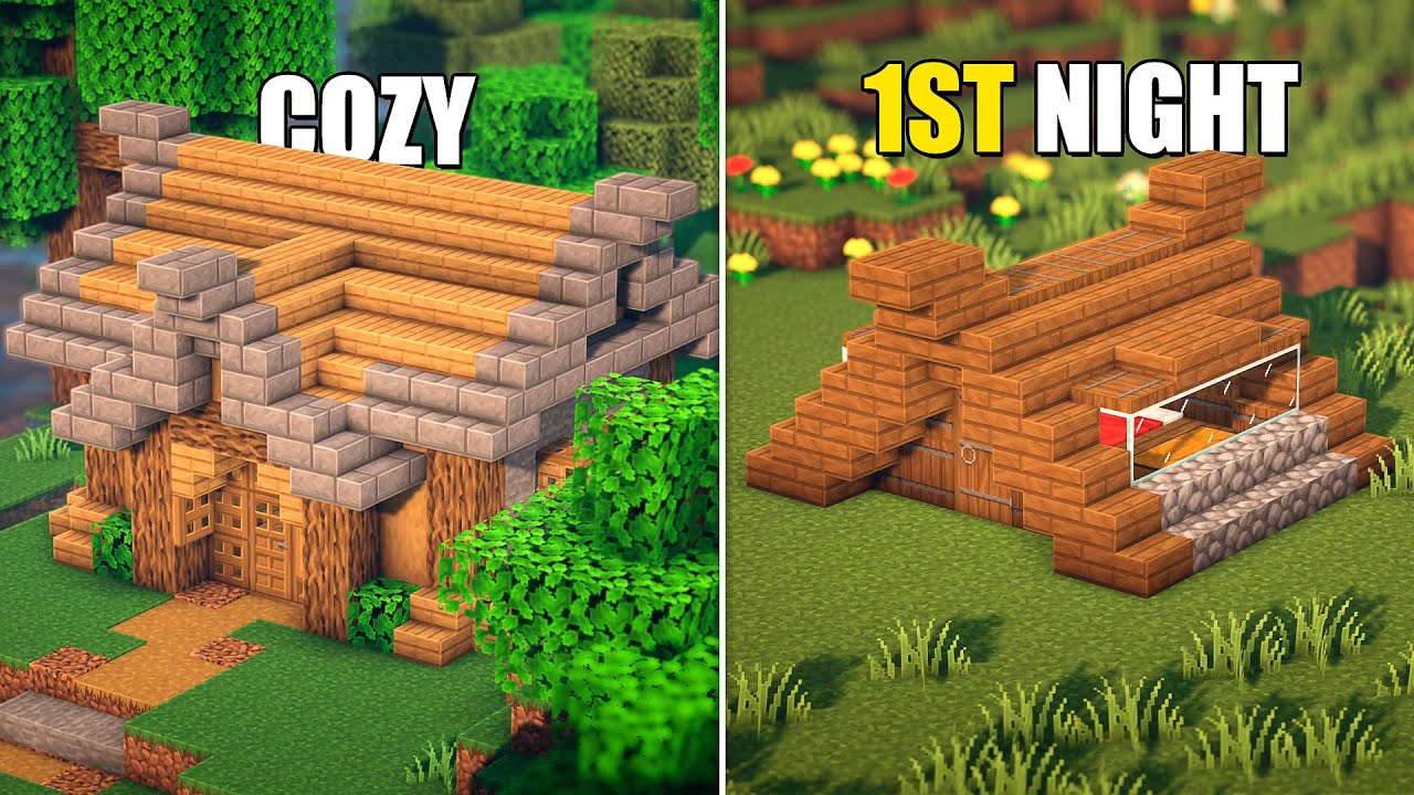 3 Simple Starter Bases for Survival in Minecraft 1.21 - YouTube