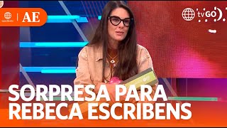 Rebeca Escribens sorprendida con un regalo del Día de la Madre | América Espectáculos (HOY)