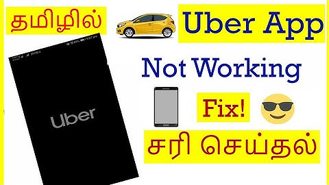 How to Fix Uber App Not working problem in mobile Tamil | VividTech