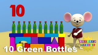 10 Green Bottles | Ten Green Bottles | Learn to count | NurseryTracks