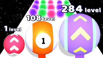 Level Up Balls! - Ball Run, Addition Numbers Match Game - Max Level Gameplay (Part 01)