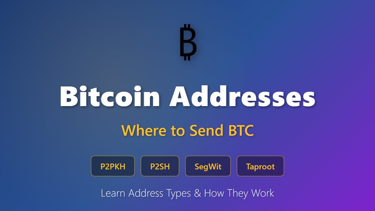 Bitcoin Addresses Explained: Types, How They Work & Best Practices for  Beginners
