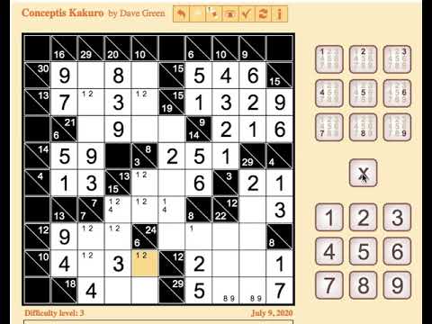 Kakuro - Logic Puzzle Solved FAST - 2020--07-09