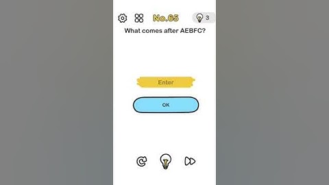 #Brainoutlevel65 what comes after AEBFC Walkthrough brain out level 65