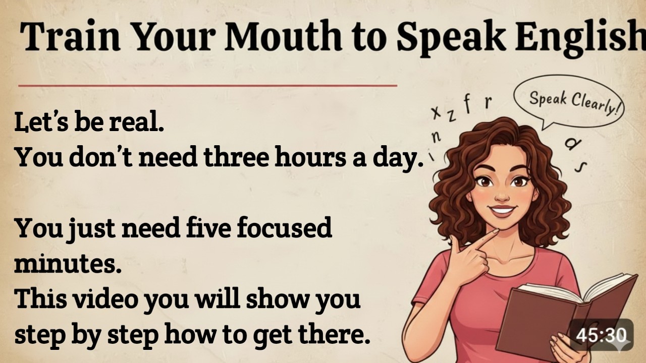 📘 Train Your Mouth to Speak English Fluently | Graded Reader Practice ...