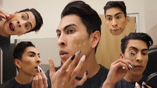 Doing My Makeup IN THE BOYS RESTROOM!! | Louie's Life