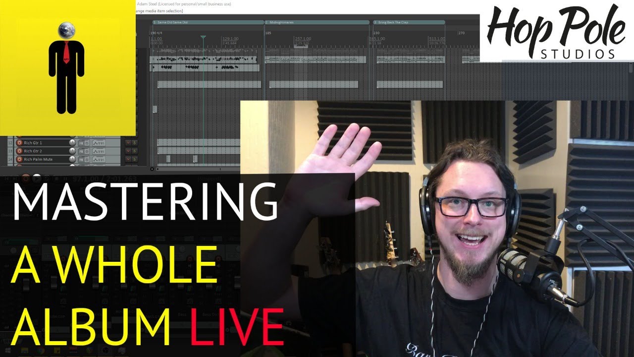 Mastering an entire Punk rock Album LIVE on Stream! YouTube