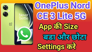 OnePlus Nord CE 3 Lite 5G App ka size Chota Kaise Kare | Change Android App Icon Size OnePlus Nord
