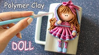 Doll on Mug | Polymer Clay Tutorial