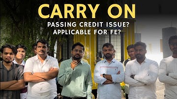 CARRY ON Issue | Passing Credits | First Year Allowed ?| Report Ur Query on: https://t.me/NSUIPUNE |