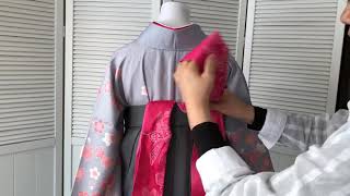 袴の帯結び　卒業式に使える袴の着付け2(アレンジ)