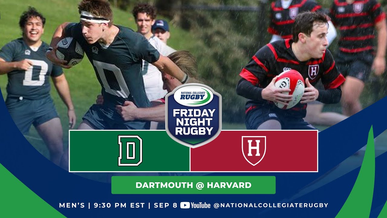 Men's Rugby Dartmouth vs. Harvard Friday Night Rugby YouTube