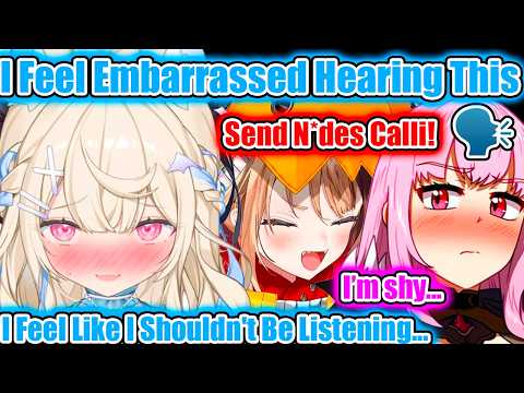 Fuwawa Gets Embarrassed After Overhearing Gigi and Calli's Conversation