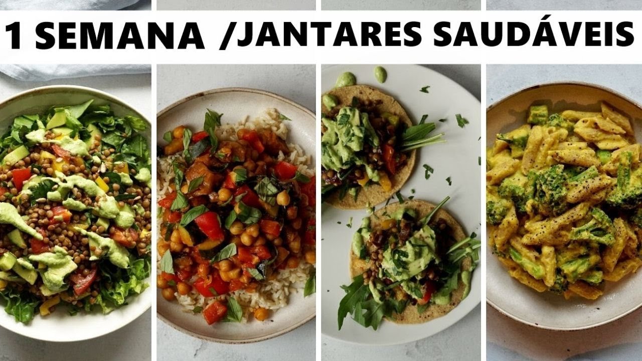 ALMOÇOS OU JANTARES VEGANOS FÁCEIS E SABOROSOS