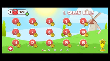 GREEN HILLS FUN COMPLETED | RED BALL 4 | (PART 2) | level 11-15 complete