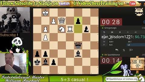 IM Sladgie Fast blitz friday with open challenges and instructive commentary ! lichess