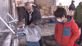 断水から4日目 さびが混じった