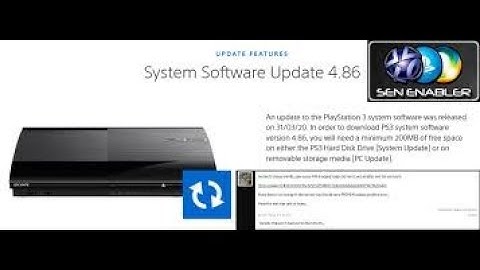 Spoof PS3 Firmware To 4.86 & Play Online ! (SEN Enabler)